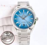 OMS Factory Clone Omega Summer Blue Aqua Terra 150M Stainless Steel Bracelet